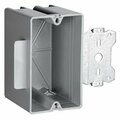 Pass & Seymour Electrical Box, 18 cu in, Mounting Box, 1 Gang, Thermoplastic S118S50